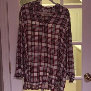 Plaid tunic